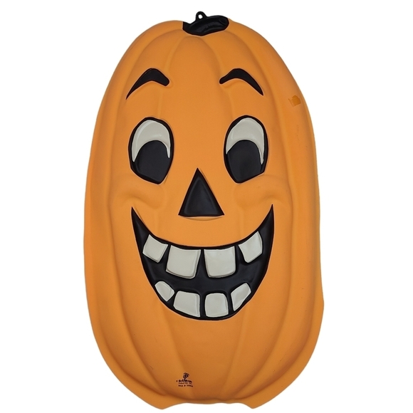 Vintage Other - Vintage Artform VacUForm Plastic Halloween Pumpkin Jack-O-Lantern Decoration